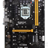 BTC BIOSTAR TB250-BTC Motherboards 6PCIE B250 LGA 1151 DDR4 ATX BTC Mining Motherboard (alternative B250 PRO MINING EXPERT used