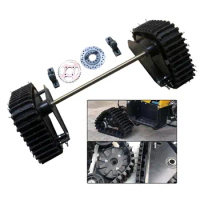23.6" ATV Rear Axle Kit Rear Axle Track Kit Assembly Fit for Go Kart Buggy Snow Sand Snowmobile Gasoline Motor Car Accessories