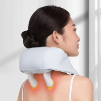 Youpin Miaojie R3 5D Kneading Shiatsu Massage Shawl Neck Chiropractic Massager for Shoulder Pain Relief Heating Neck Massagem