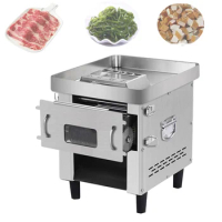 Electric Meat Cutter Machine Automatic Meat Slicer Meat Grinder Slicer Block Meat Slicing Machine Thickness 2.5-20mm