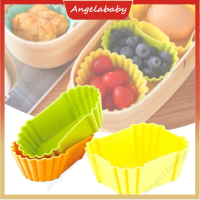 Acuan cawan Bento kanak-kanak, 3 keping, Aksesori silikon, Pelapik Bento (cawan Bento)