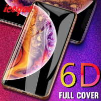 6D Tempered Glass For Apple iPhone 15 Pro Max 14 13 12 XS Max XR SE 2020 iPhone 11 7 8 6 Plus X 15 Full Cover Screen Protector