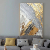 lukisan dinding abstrak gold modern best seller lukisan abstrak mewah lukisan dinding aeshtetic