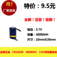 New genuine KX CR10180 rechargeable full capacity lithium battery 10180 3.6V/3.7V 400MAH Rechargeable Li-ion Cell