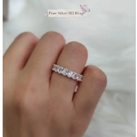 Cincin Perak 925 untuk Perempuan - Lebar 4mm, Berat 2.8g-3.9g