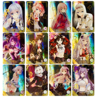 Rare PR card Goddess Story Keqing Anime characters Bronzing Game cards Children's toys collection Christmas Birthday gifts