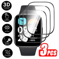 3Pcs Screen Protector For Xiaomi Redmi Watch 3 Active 1.83" Smart Watch Full Cover Soft Fiber Protective Glass Watch3Active Film