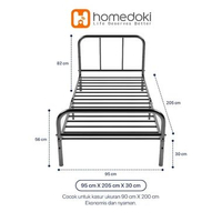 Homedoki Classicbed Series /Tatakan Divan Besi Bisu Ekonomi / Divan Dipan Yang Tebal Dan Tebal 140x2