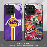 For Honor X8 5G Los Angeles Lakers LeBron James Stephen Curry Tempered glass phone case Golden State