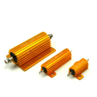 RXG24 500W Aluminum Shell Housed Case Power Wirewound Resistor+5%-5%1/2/3/4/5/6/7/8/10/12/15/20/30/40/50 Ohm 1pc