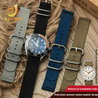 Suitable for Seiko No. 5 Water Ghost CITIZEN TISSOT Speed Cruiser Men's Extended Nilon Canvas Watch with Accessories