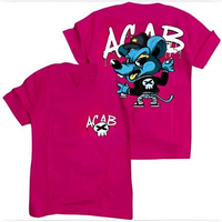 Kaos Atasan dewasa PRIA/WANITA T-shirt kaos Oblong Distro MOTIF ACAB Fanta L