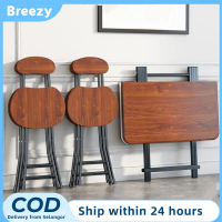 【Breezy】Folding Chair Portable Outdoor Chair Backrest Leisure Chair Minimalist Dining Chair Metal Fr
