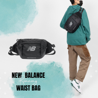 New Balance 側背包 Running Waist Bag 男款 黑 斜肩包 尼龍 大容量 反光 LAB13135BK