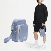【NIKE 耐吉】肩背包 Elemental Premium 男款 藍 灰 可調背帶 多夾層 小包 側背包(DN2557-493)