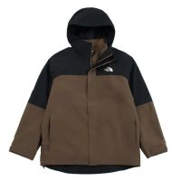 【The North Face】北臉 外套 男 運動連帽外套 刷毛 防潑水 三合一 亞規 M SANGRO FLEECE 棕 NF0A89ZP5EX