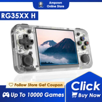 ANBERNIC RG35XX H Handheld Game Console 3.5''IPS Screen HDMI Output Linux System RG35XXH Retro Video Simulator Streaming Console
