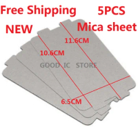 5PCSFree Shipping Midea Original Microwave Oven Accessories Mica Insulation Board High Temperature Resistant 65 X 115X0.4MMthick
