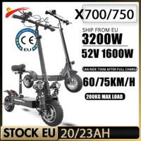 X750 X700 Electric Scooters 75KM Max Speed Electric Scooters 3200W Powerful Motor E Scooters 10 Inch Tire Scooters Electric