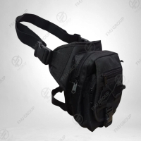 FMJ GROUP Tas Paha Tactical Slingbag Selempang Tas Pinggang Hitam Pria Multifungsi Waistbag Casual C