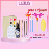 Combo Đất Sét Tự Khô 5 Món Cao Cấp, Đất Sét Tạo Hình Dễ Sử Dụng, Đồ Chơi, Toy - Lotus Clay Craft Bo