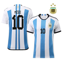 2023 World Cup Argentina National Team Home Away Jersey 10 No. Massey Football Uniform Thai Style Top