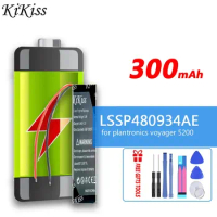 KiKiss Battery LSSP480934AE (480834 (2 line)) 300mAh for plantronics voyager 5200 LSSP480934AE Replacement Bateria