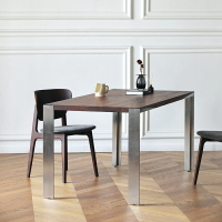 北歐全實木 餐桌 長方形現代簡約 飯桌黑鬍桃木 餐廳桌子