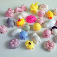Wholesale 50pcs Japan Kawaii Pop It Cute Animal with Panda Bear Duck Rabbit Creative Squishy Vent Anti Stress Fidget Kids Toys