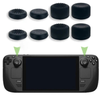 8Pcs Analog Joystick Controller Performances Thumb Grips for Steam Deck Controller Game Console