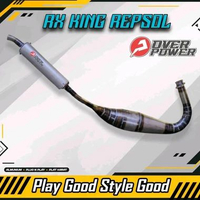 KNALPOT RX KING PDK KOLONG REPSOL KARAT SERIES ORIGINAL OVER POWER INDONESIA BUKAN ABRT KDX CMS