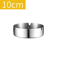 240 Pcs Round Stainless Steel Cigarette Ashtray Cigar Ash Tray Holder for Outdoors and Home Office Wholesale K2