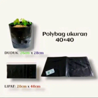 Polybag Ukuran 40x40 1kg DUDUK 26cm x 28cm LIPAT 20cm x 40cm untuk Tanaman dan Kebun