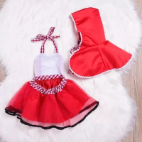 H✉Ra Baju Bayi Dress Merah Cute For Baby Girl Z♪4I
