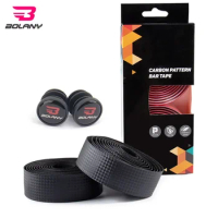 BOLANY Cycling Road Bike Handlebar Tape Shockproof Bicycle Bar Tape PU+EVA Soft Breathable Anti-Slip Bicycle Accessories 2pcs