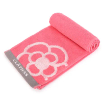 CLATHAS 山茶花LOGO涼感運動巾圍巾(粉紅色)
