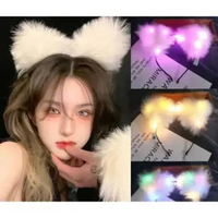 BANDO TELINGA KUCING LED - GEMAS - BERCAHAYA - BERBULU LEMBUT Bando Kucing Led