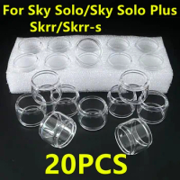 Bubble Glass Tube Tank for Vaporesso Sky Solo 3.5ml Skrr -s Sky Solo Plus 8ml Replacement Bubble Bulb Glass Tank 20pcs
