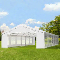 20' x 40' Large Canopy Tent Party Tent Sun Shade Shelter Removable Sidewalls and Double Doors White