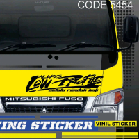 stiker mobil truk truck Canter kap depan kabin code 5454
