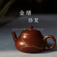修紫砂壺金繕銀繕修補泥茶杯瓷器壺蓋無痕修復建盞文玩擺件