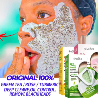 Turmeric Deep Cleansing Mud Mask Oil Control Blackhead Removal Skin Rejuvenation Green Tea Mud Film Pore Shrinkage Moisturizing
