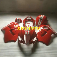 Tank cover+seat cowl Fairing Kit for Hayabusa GSXR1300 96 99 00 07 GSXR 1300 1996 2007 White Red ABS Fairings set+7gifts SD10