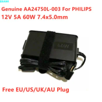 Genuine 12V 5A 60W AA24750L-003 MW115RA1200N09 AC Adapter For PHILIPS Dorma500 Dorma200 ST30 1091398 CPAP Power Supply Charger