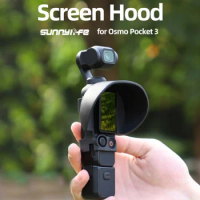 Screen Sun Hood Sunshade For DJI Osmo Pocket 3 Light Weight Lens Hood Cover Handheld Gimbal Camera Accessories Kit Set