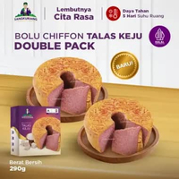 Bolu Chiffon Talas Keju Double Pack – Lapis Bogor Sangkuriang 290g | Oleh-Oleh Khas Bogor