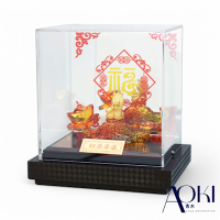 【AOKI青木】純金9999蛇年黃金擺件 財源滾滾 如意蛇 金重0.20錢