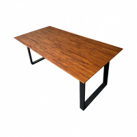 固得家俬 180x90x75cm柚木拼板 實木 餐桌 會議桌 工作桌 電腦桌 辦公桌(訂製商品)