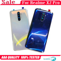 For Realme X2 Pro X2Pro Back Battery Cover Housing Door Camera Frame Glass Lens For RealmeX2 Pro RMX1931 Rear Case