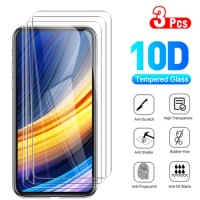 3pcs tempered glass For Xiaomi Poco X3 NFC Full cover screen protector pocophone X3pro Clear protective Glass X 3pro X3nfc